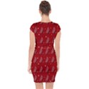 Christmas tree - pattern Capsleeve Drawstring Dress  View2