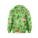 Santa and Rudolph pattern Kids  Zipper Hoodie View2