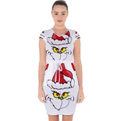 Grinch Capsleeve Drawstring Dress  by Valentinaart