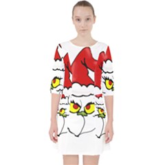 Grinch Pocket Dress by Valentinaart