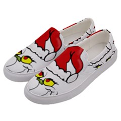 Grinch Men s Canvas Slip Ons by Valentinaart