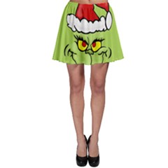 Grinch Skater Skirt by Valentinaart