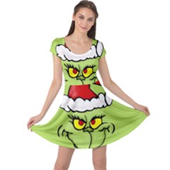 Grinch Cap Sleeve Dress by Valentinaart