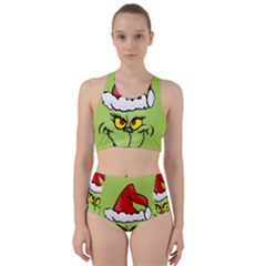 Grinch Racer Back Bikini Set by Valentinaart