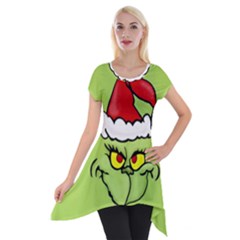 Grinch Short Sleeve Side Drop Tunic by Valentinaart