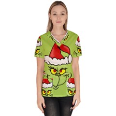 Grinch Scrub Top by Valentinaart