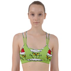 Grinch Line Them Up Sports Bra by Valentinaart