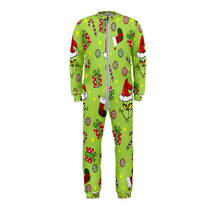 Grinch pattern OnePiece Jumpsuit (Kids)