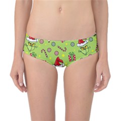 Grinch Pattern Classic Bikini Bottoms by Valentinaart