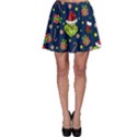 Grinch pattern Skater Skirt View1