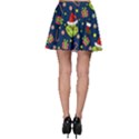 Grinch pattern Skater Skirt View2