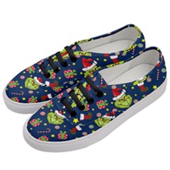 Grinch Pattern Women s Classic Low Top Sneakers by Valentinaart