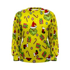 Grinch Pattern Women s Sweatshirt by Valentinaart