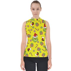 Grinch Pattern Shell Top