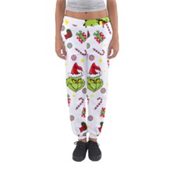 Grinch Pattern Women s Jogger Sweatpants by Valentinaart