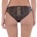 Golden Chinese Dragon On Vintage Background Reversible Hipster Bikini Bottoms View2