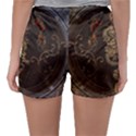 Golden Chinese Dragon On Vintage Background Sleepwear Shorts View2