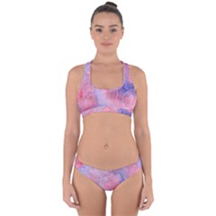 Mr  Hughes Blues Cross Back Hipster Bikini Set