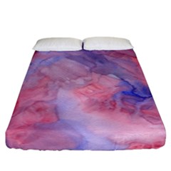 Mr  Hughes Blues Fitted Sheet (california King Size) by SimpleBeeTree