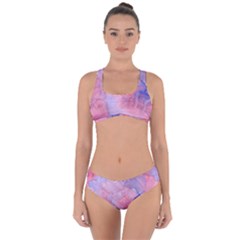 Mr  Hughes Blues Criss Cross Bikini Set