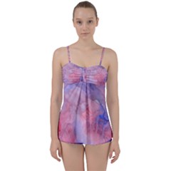 Mr  Hughes Blues Babydoll Tankini Set