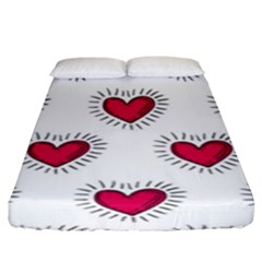 All Cards 09 Fitted Sheet (king Size) by SimpleBeeTree