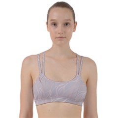 Rose Gold, Wave,beautiful,feminine,chic,elegant,metallic,modren,wedding,pink,trendy Line Them Up Sports Bra