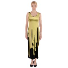 Drip Cold Fitted Maxi Dress