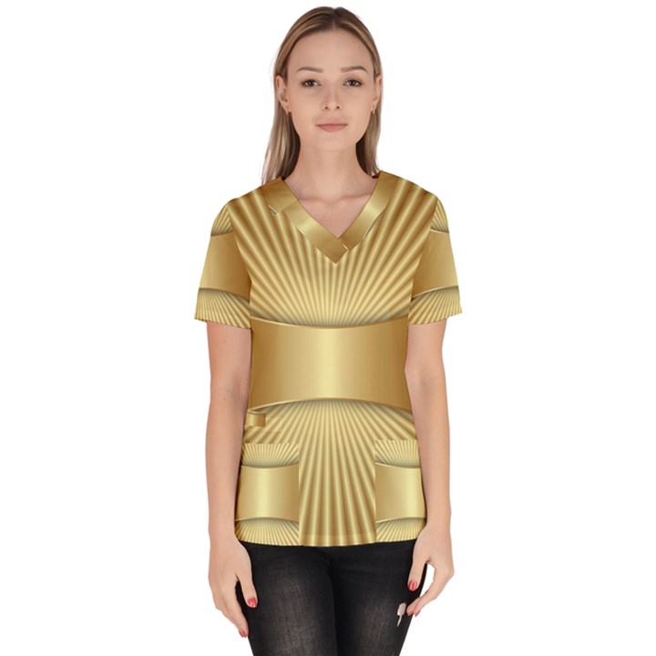 Gold8 Scrub Top