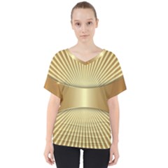 Gold8 V-neck Dolman Drape Top by NouveauDesign