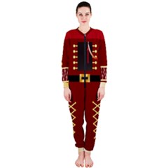 Maroon Christmas Nutcracker Costume Onepiece Jumpsuit (ladies) by PattyVilleDesigns