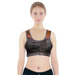 Beautiful Village Of Hampi Sports Bra With Pocket by Celenk