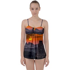 Beautiful Village Of Hampi Babydoll Tankini Set by Celenk