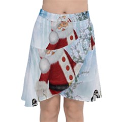 Santa Claus With Funny Penguin Chiffon Wrap by FantasyWorld7