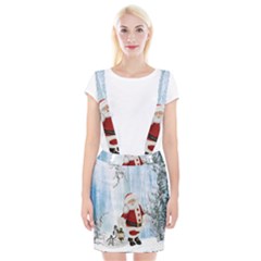 Santa Claus With Funny Penguin Braces Suspender Skirt by FantasyWorld7