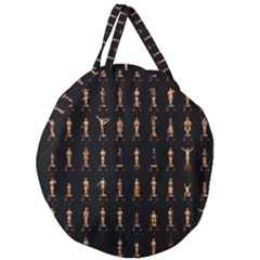 85 Oscars Giant Round Zipper Tote