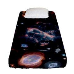 Galaxy Nebula Fitted Sheet (single Size) by Celenk