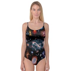 Galaxy Nebula Camisole Leotard  by Celenk