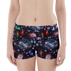 Galaxy Nebula Boyleg Bikini Wrap Bottoms by Celenk