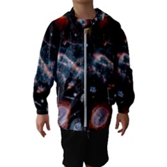 Galaxy Nebula Hooded Wind Breaker (kids) by Celenk