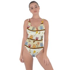 Autumn Owls Pattern Bring Sexy Back Swimsuit