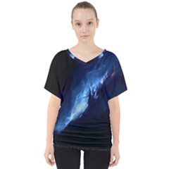 Nebula V-neck Dolman Drape Top