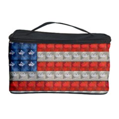 Geometricus Usa Flag Cosmetic Storage Case