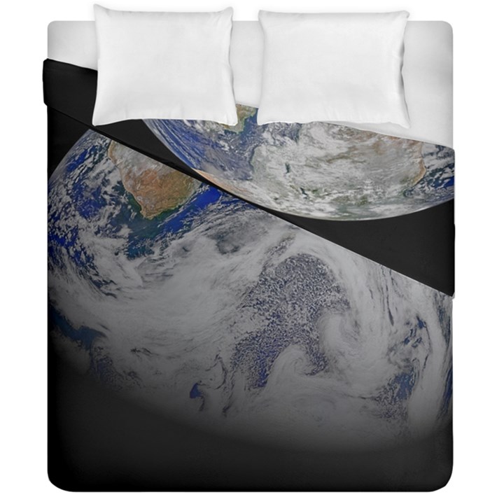 A Sky View Of Earth Duvet Cover Double Side (California King Size)