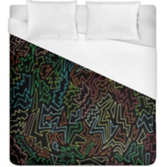 Zigs And Zags Duvet Cover (king Size)