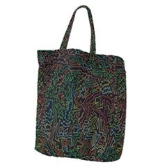 Zigs And Zags Giant Grocery Zipper Tote