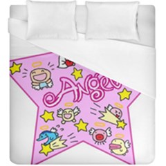 Pink Angel Star Duvet Cover (king Size)