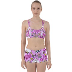 Pink Angel Star Women s Sports Set