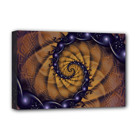 An Emperor Scorpion s 1001 Fractal Spiral Stingers Deluxe Canvas 18  X 12   by jayaprime