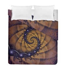 An Emperor Scorpion s 1001 Fractal Spiral Stingers Duvet Cover Double Side (full/ Double Size) by jayaprime